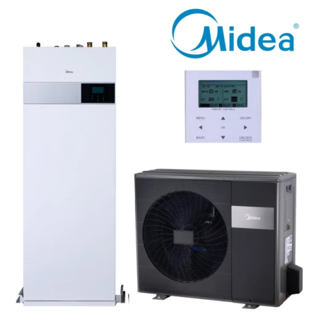 Midea M-thermal Arctic šilumos siurblys 12-16kw, 400V, 240LTR